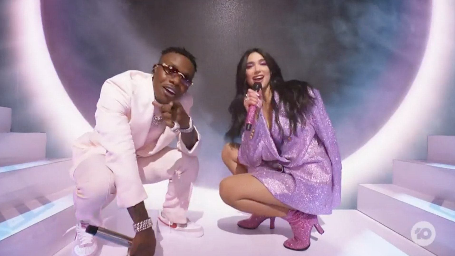 MTV AUSTRALIA on X dababy and dua lipa perform levitating at the 2021 GRAMMYs https t 5Xo8KGExWe X