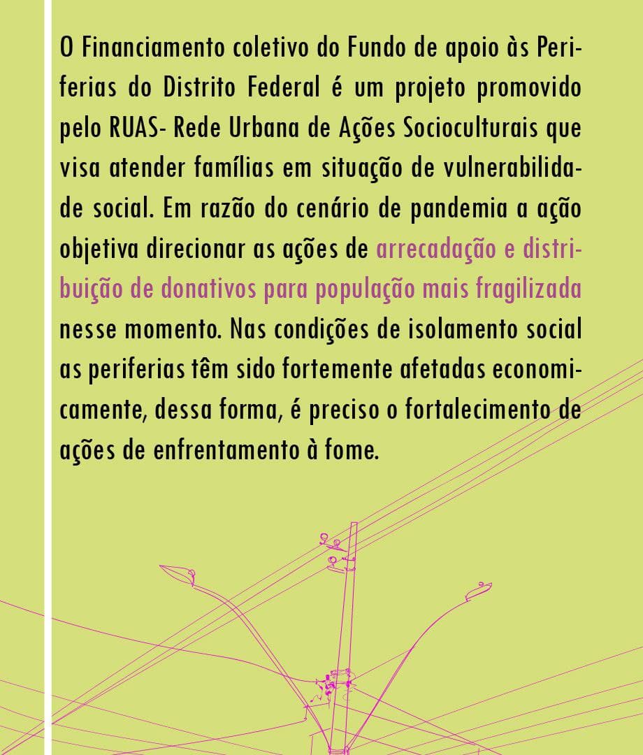 maxmacieldf's tweet photo. Você pode ajudar famílias que passam por uma situação bem difícil, em virtude da pandemia e  seus efeitos econômicos nas periferias do DF.

A sua ajuda é fundamental, doe, engaje, compartilhe!

Saibam mais: https://t.co/7WjknTl3U3 https://t.co/Eon0VcMR42