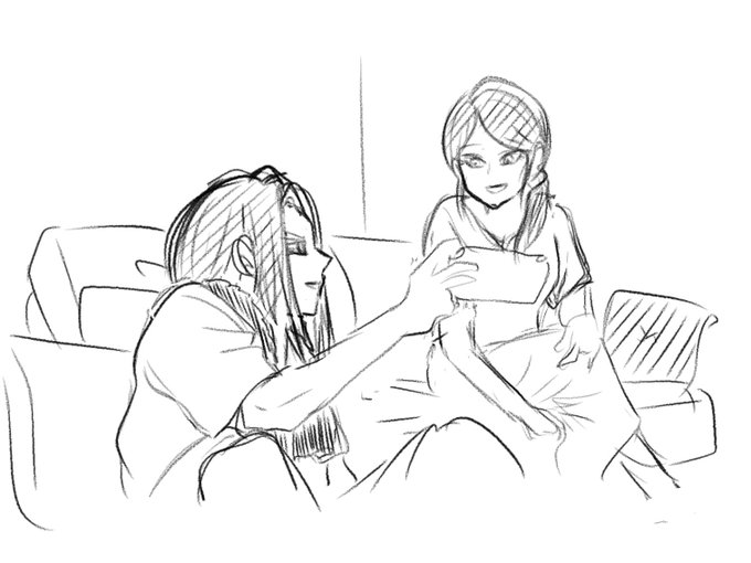 あつ森のCMパロの夫婦(一枚目)と
自キャラとパパ(二枚目)
どちらも落書きボツ 