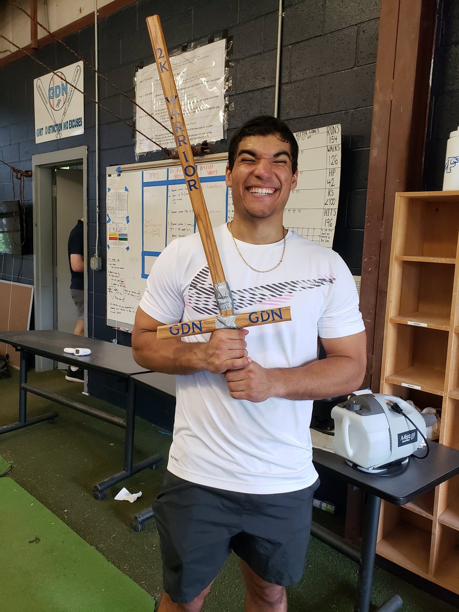 CoachTurco8's tweet photo. Shoutout to @fabianguillen01 for being a #2kwarrior in Fridays game!#Fabes actually earned two #2kwarrior awards & his 8 pitch AB to lead off the 4th changed the game for our offense.
#2kwarrior
#PGATO
#GDN https://t.co/VHjRbZ7KDH