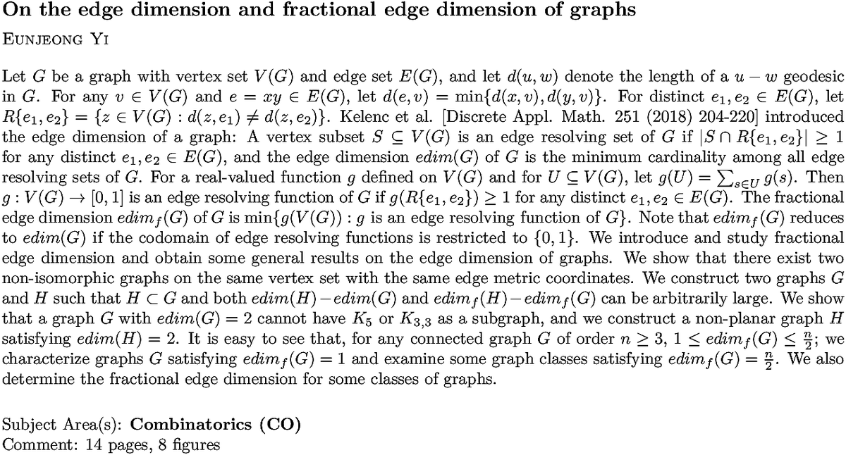 Arxiv Math hualin li (@hwalym) / Posts / X
