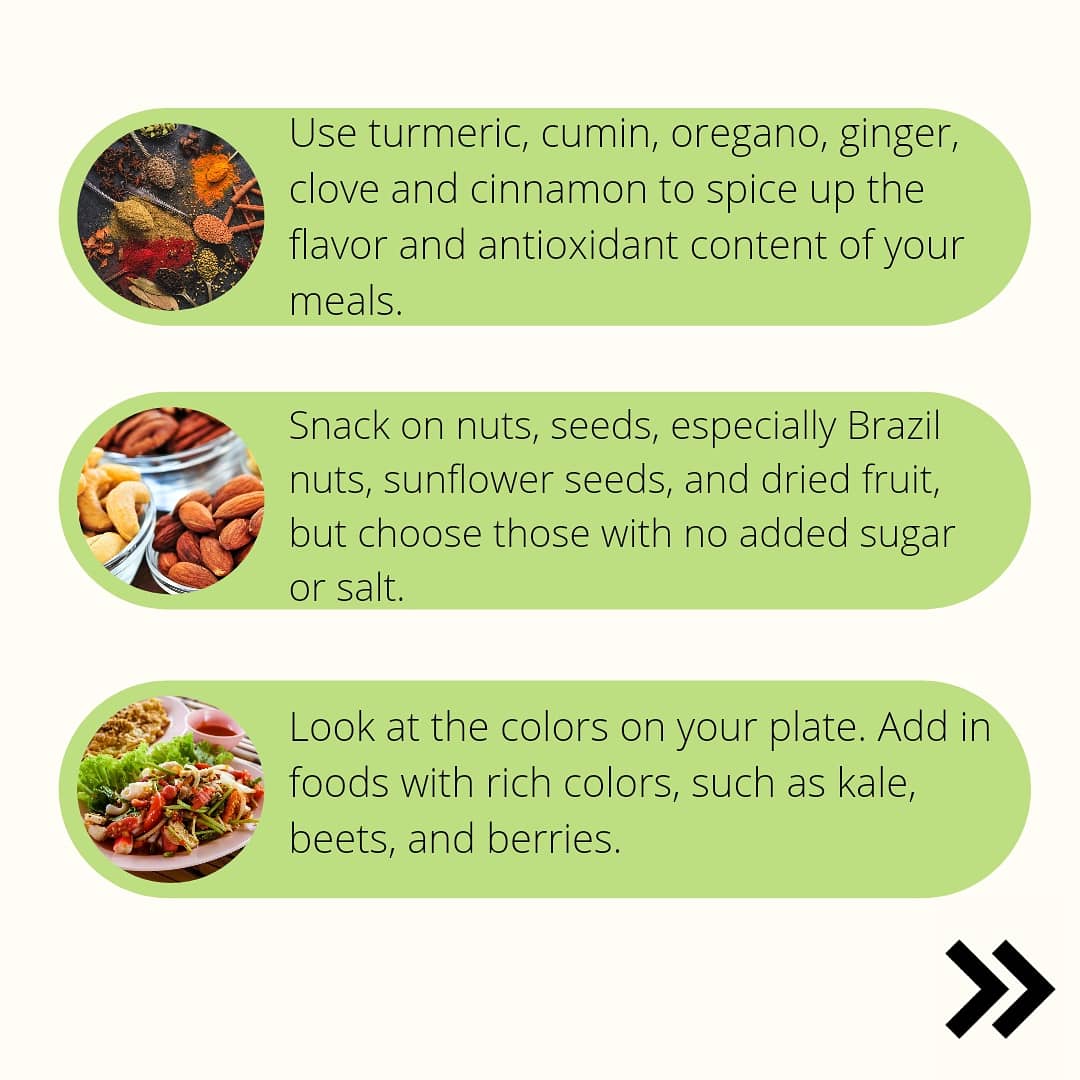 functionfitsys's tweet photo. Here are your Monday Tips to increase antioxidants in your diet.
#antioxidantbenefits #antioxidants #antioxidantrich #antioxidantfood #antioxidantbeverage #antioxidantfruits #antioxidantsources #mondaymotivation #monday #healthytips #FunctionFitRecommends #functionfit #nutrifit https://t.co/U7lsdscW4O