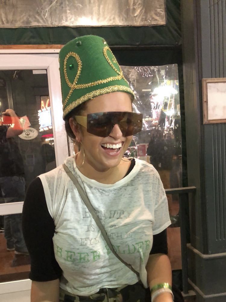 avm814's tweet photo. Something about St. Patrick’s Day brings out the best hats in @TIGSleonard https://t.co/xFYVl7lyZ0