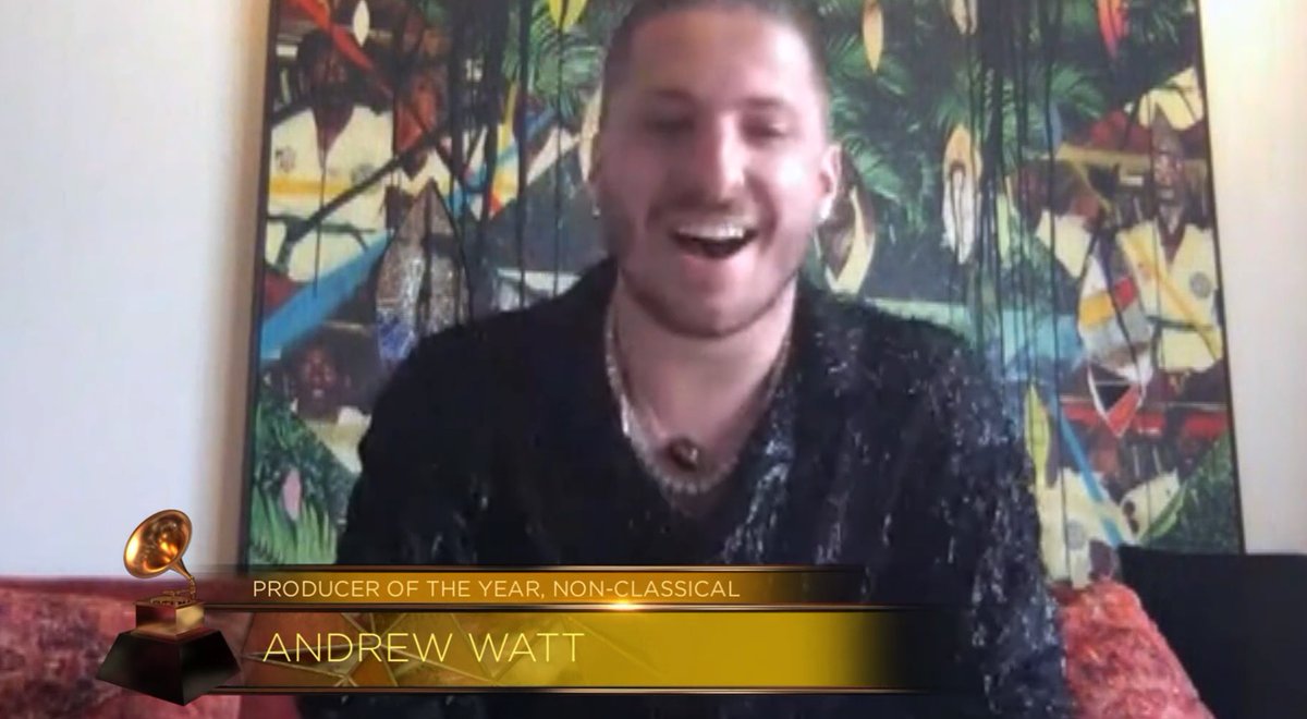RecordingAcad's tweet photo. Congrats Producer Of The Year, Non-Classical winner - @thisiswatt ✨ #GRAMMYs 

WATCH NOW ⬇️––#GRAMMYPremiere 
https://t.co/RxyLdKA9Hv https://t.co/e4t0KJUTHL