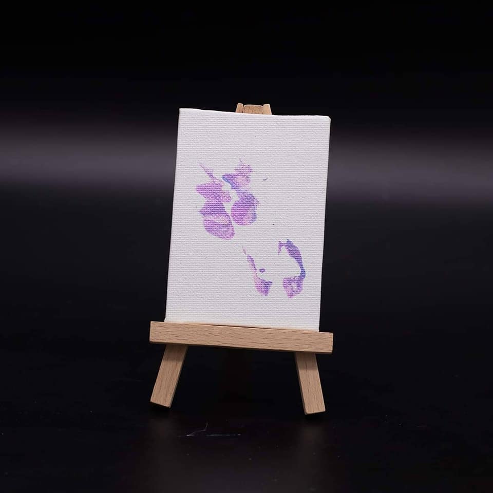 MFarmFoundation's tweet photo. NOW AVAILABLE WHILE THEY LAST: Baby goat paintings! Each is one-of-a-kind! The paintings feature here are by Maeve (named for @maevehiggins) and available in the shop now! Snag one now before they're gone for good! https://t.co/D8fjMHRRF3 https://t.co/3onPmwPvND