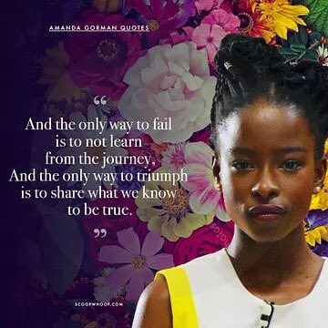 Truth from Amanda Gorman!