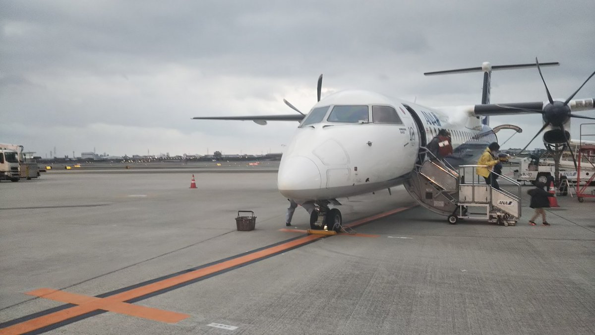 Jima 3 13 土 Ana1646便 松山空港 伊丹空港 Ana Dhc8 Q400