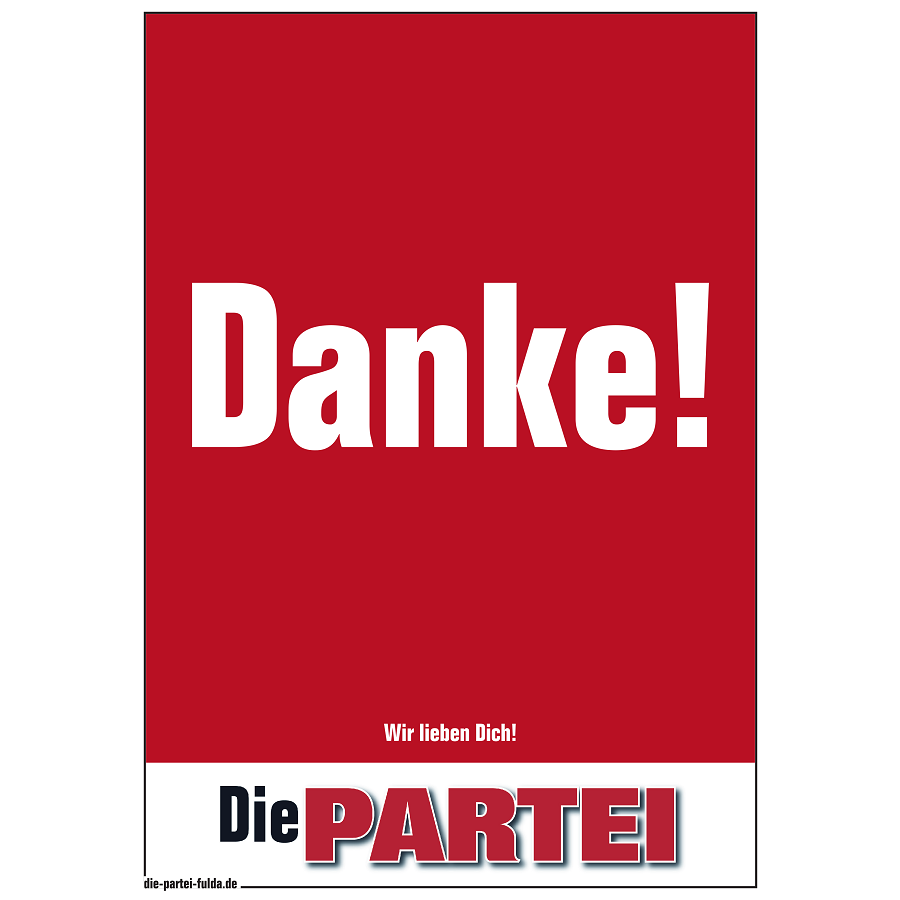 Bestes Wahlergebnis der Partei Die PARTEI Fulda seit Kriegsende ❤️
fckaf.de/Ab5 - Trend Kreis Fulda
fckaf.de/i11 - Trend Stadt Fulda
#Kommunalwahl #Kommunalwahl2021 #Kommunalwahl2021Hessen #StadtverordnetenversammlungFulda #KreistagFulda