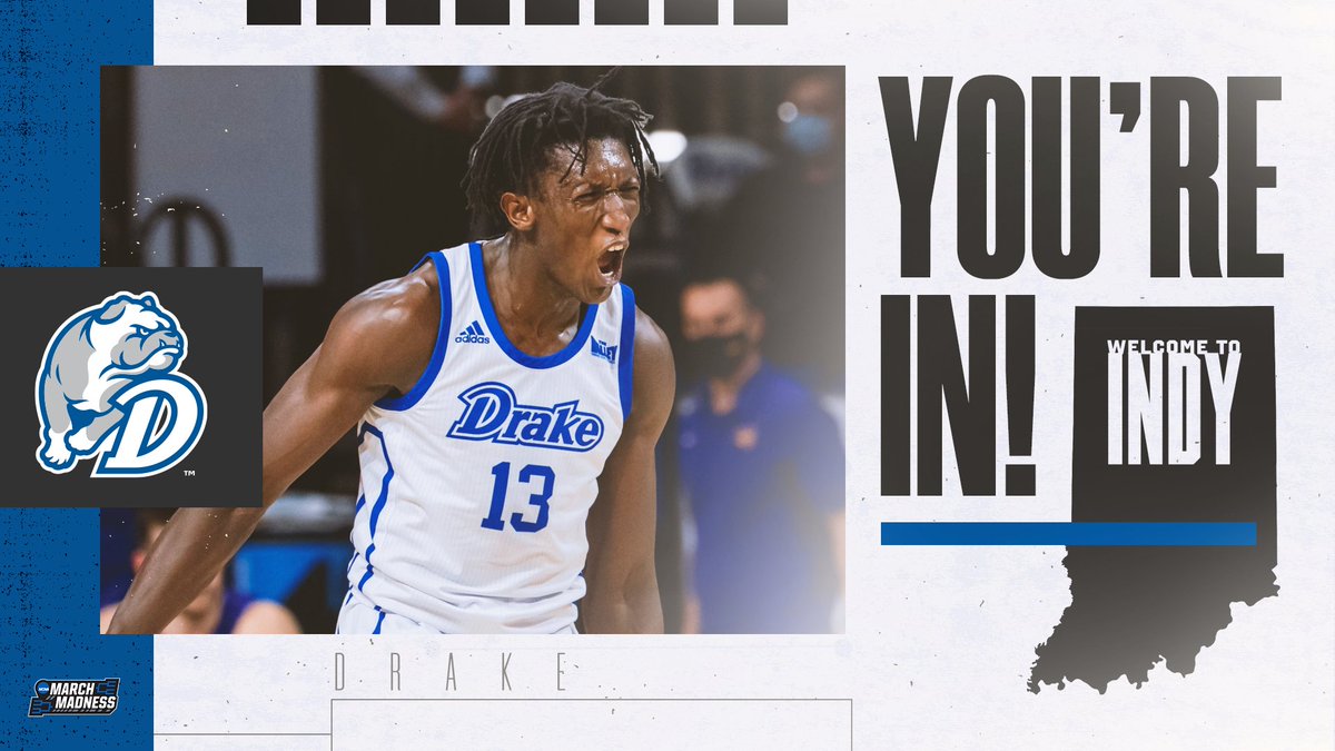 Drake is IN! 🕺

Welcome to Indy, <a href="/DrakeBulldogsMB/">Drake Basketball</a>! #SelectionSunday