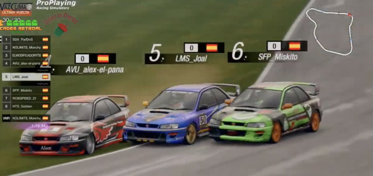 Tremenda carrera de nuestro piloto <a href="/joalmoju/">José Montes(AGT_Joal)</a> Con una estrategia diferente a la de toda la parrilla, Remontada de 10, una p5 muy disputada!! GRANDE MISTER 
<a href="/SFP_RacingTeam/">Fast People Racing Team</a>