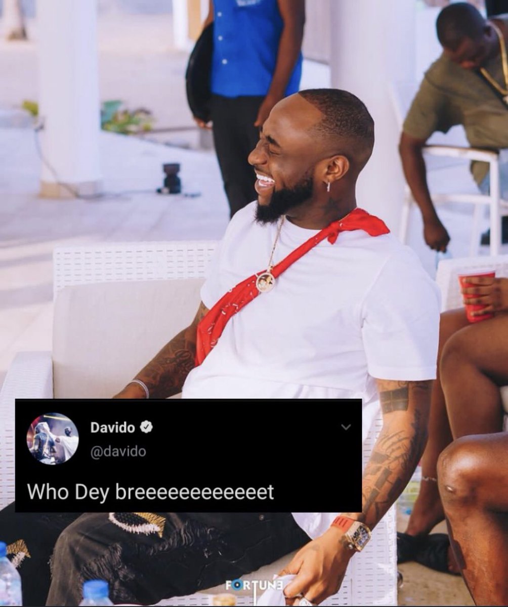 Davido Dey use us catch cruise but really, Who Dey breeeeet!!😂😂😂