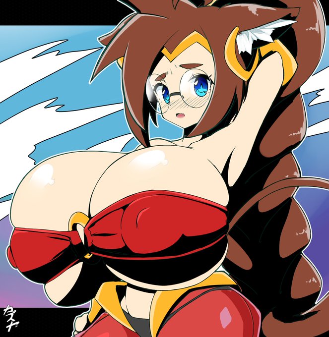 this was an alternate version of zozo shantae I made on a whim, using the shading tactics often seen in stylized Gainax works 