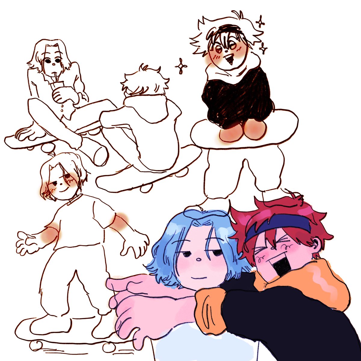 some sk8 stuff and ofc i had make miya killua stuff bc they would be best friends no??? 
