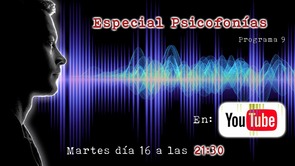 Próximo martes a las 21:30hrs directo con un especial psicofonías que no te puedes perder, contaremos con amigos y compañeros del misterio respondiendo a una única pregunta.
@Infinity_GIP 
<a href="/parapsicovni/">PARAPSICOVNI</a> 
<a href="/MarioCunqueiro/">Mario Cunqueiro</a> 
<a href="/Merlin3811/">Francisco Crespo</a> 
<a href="/Objeparanormal/">Objetivo paranormal</a> 
<a href="/PLANO_7/">PLANO 7</a>