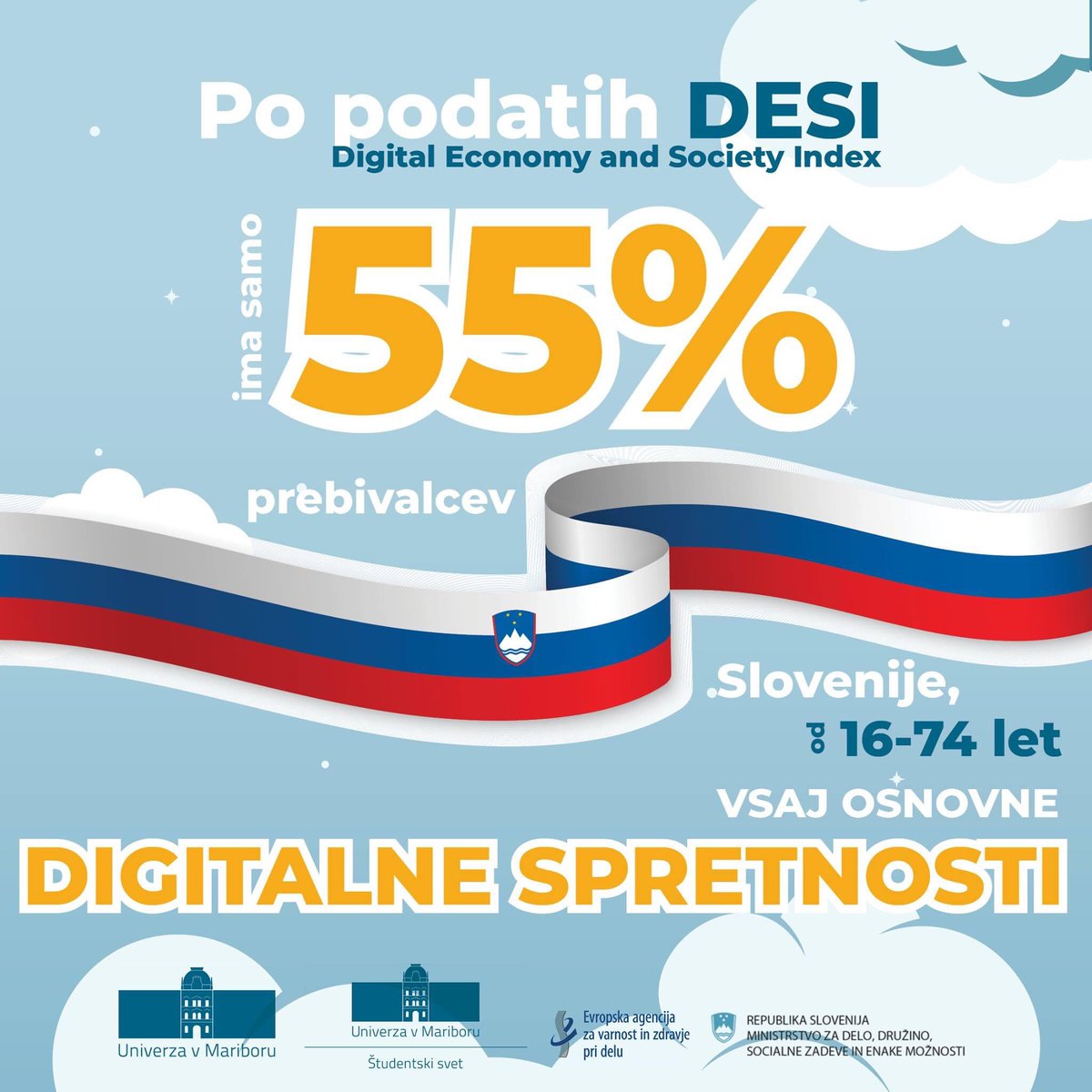 NomiHrast's tweet photo. O prihodnosti dela se moramo pogovarjati. Zgolj 55 % prebivalcev Slovenije ima po podatkih DESI osnovne digitalne spretnosti. 💡
Na Univerzi v Mariboru v sodelovanju z @mddszRS in @EU_OSHA, 18. marca 2021, organiziramo dogodek PRIHODNOST DELA. Prijave ➡️  https://t.co/G8ParouB3H https://t.co/04hsutmn5G