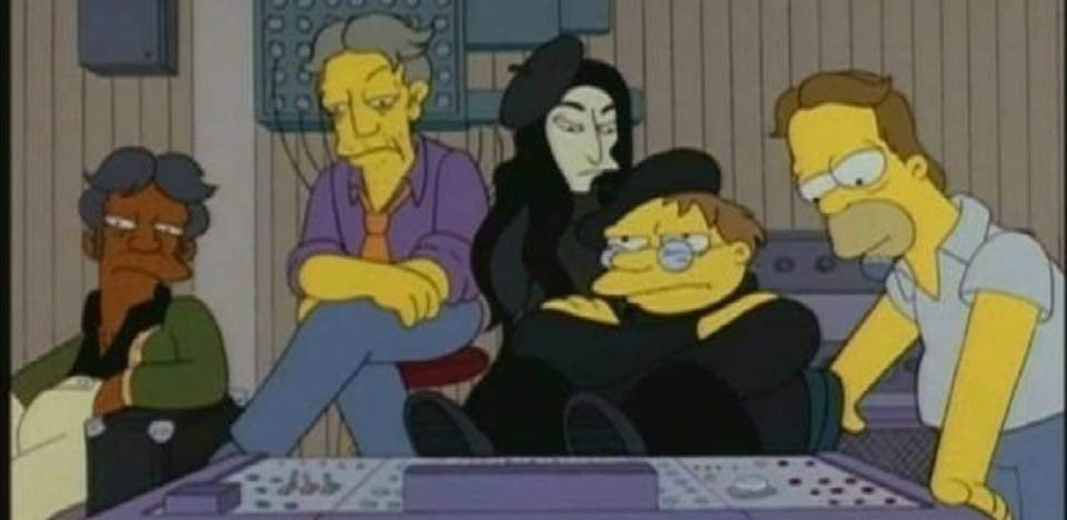 ImagenRetro's tweet photo. Los Simpson y su grandiosa manera de rendirle homenaje a la historia. https://t.co/Feg7ydPNlh