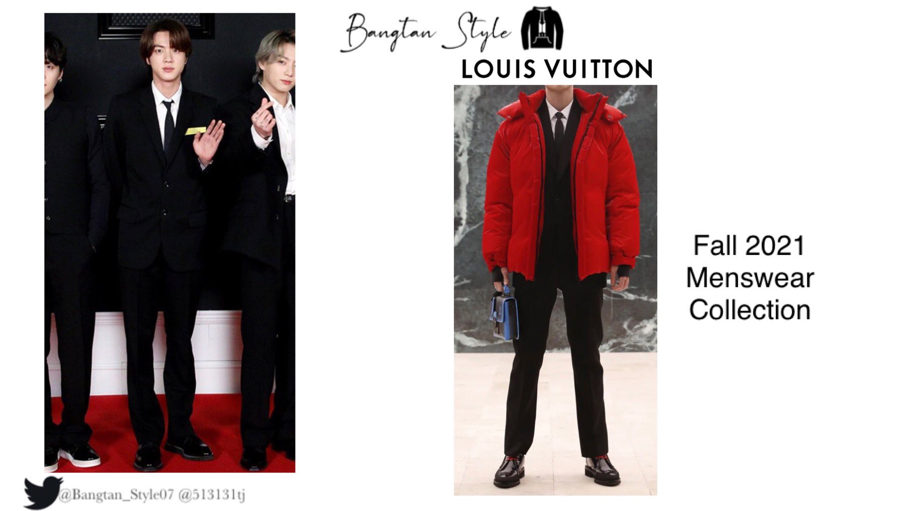 BTS Louis Vuitton Fall 2021 Men's Collection