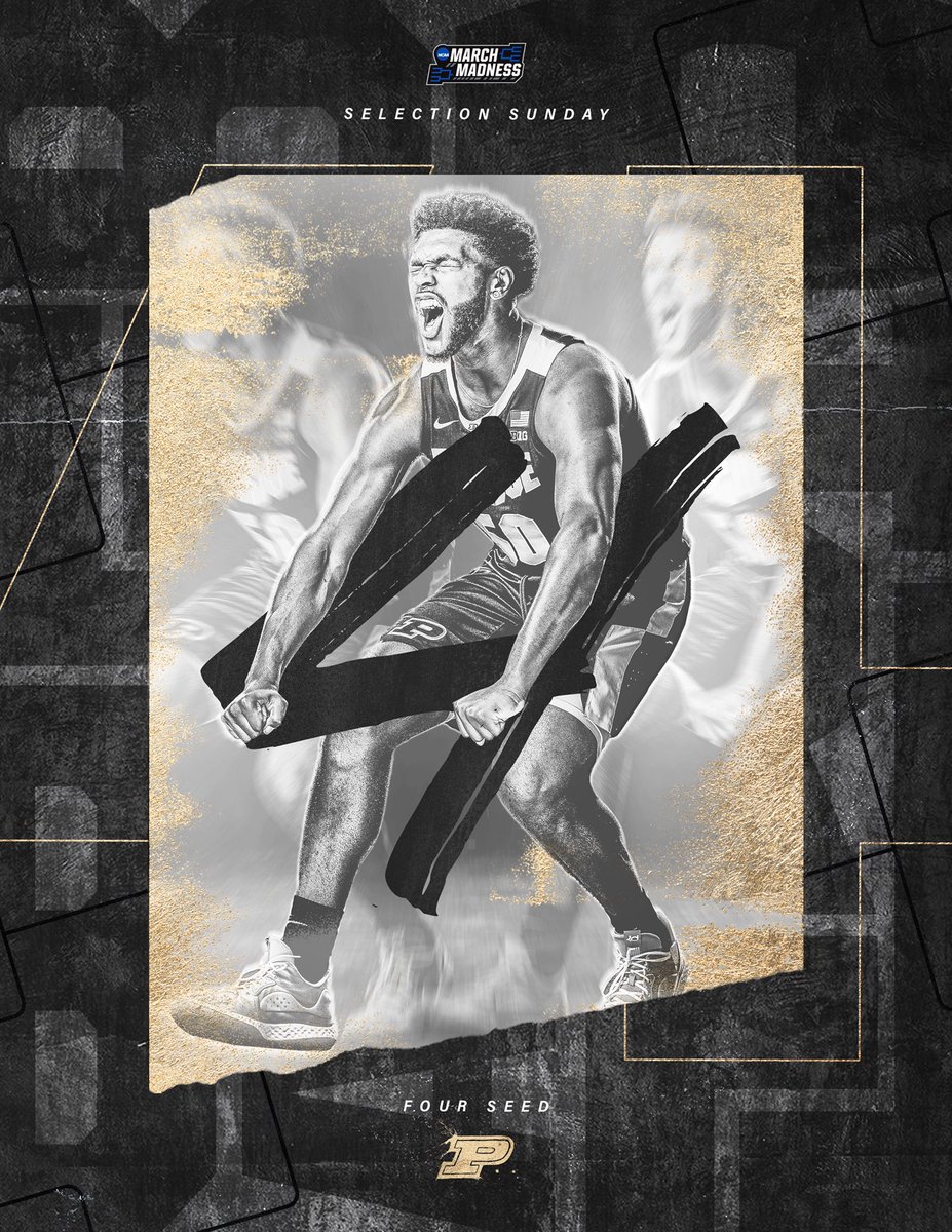 4️⃣ 𝐏𝐔𝐑𝐃𝐔𝐄 vs. 1️⃣3️⃣ North Texas. 

#MarchMadness