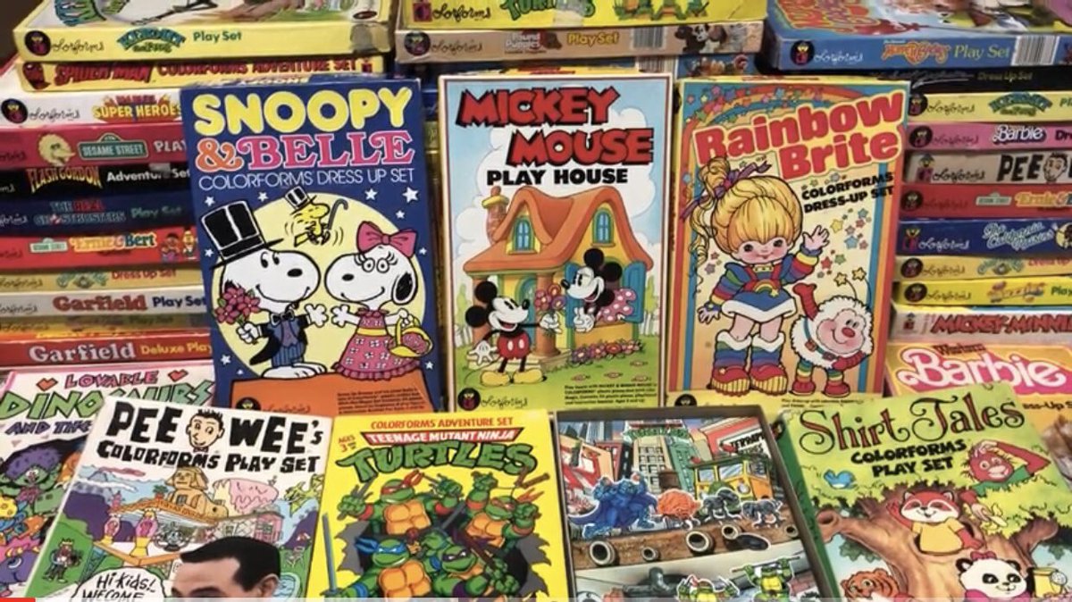 80sThen80sNow's tweet image. Colorforms Were So Much Fun.  Simple.  Colorful and Great For Storytelling.  ❤️

@ColorformsBrand #Colorforms #ToyCollector #Snoopy #RainbowBrite #TMNT #MickeyMouse #Disney