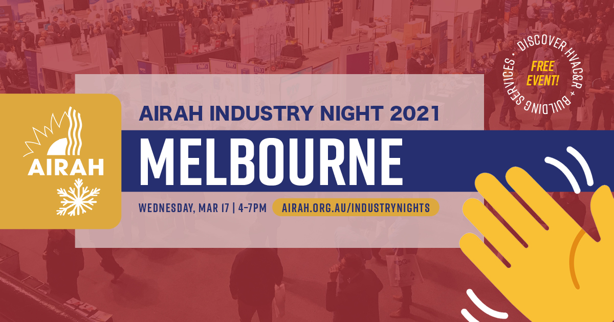 AcoemAustralia's tweet photo. Meet Acoem at the AIRAH Industry Night in Melbourne, March 17 at Marvel Statdium. 

Join Service &amp; Calibrations Manager Glenn Drake, and Condition Monitoring Sales Engineer Michael Roinich at Table 54. 

#acoem #environmentalmonitoring 

https://t.co/jlJPJlTcx6 https://t.co/zY6mnD83fS