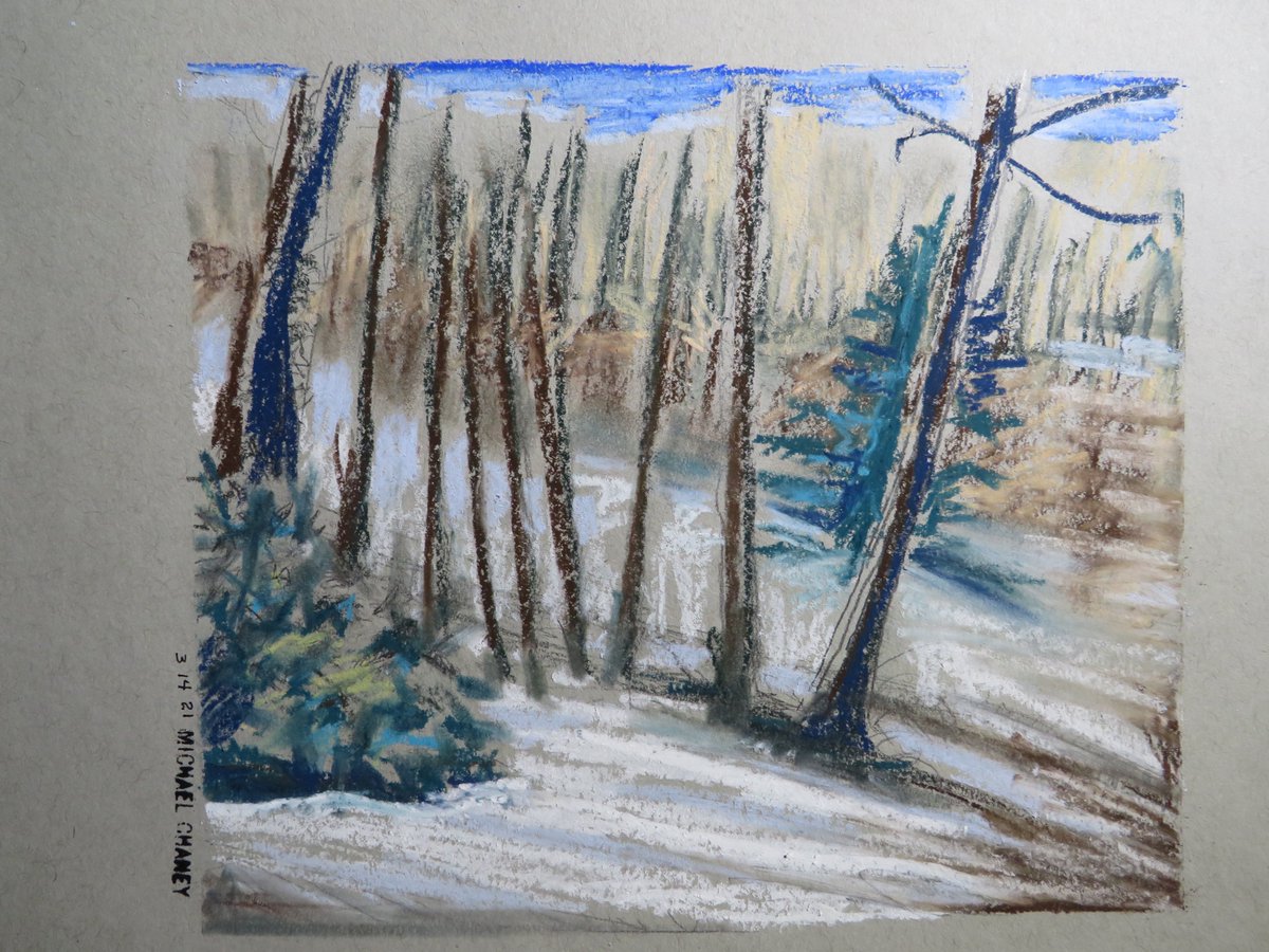 Mrmaxchi's tweet photo. today's drawing #monthofsundays #art #snow #pastel https://t.co/VJQ5EY5VXm