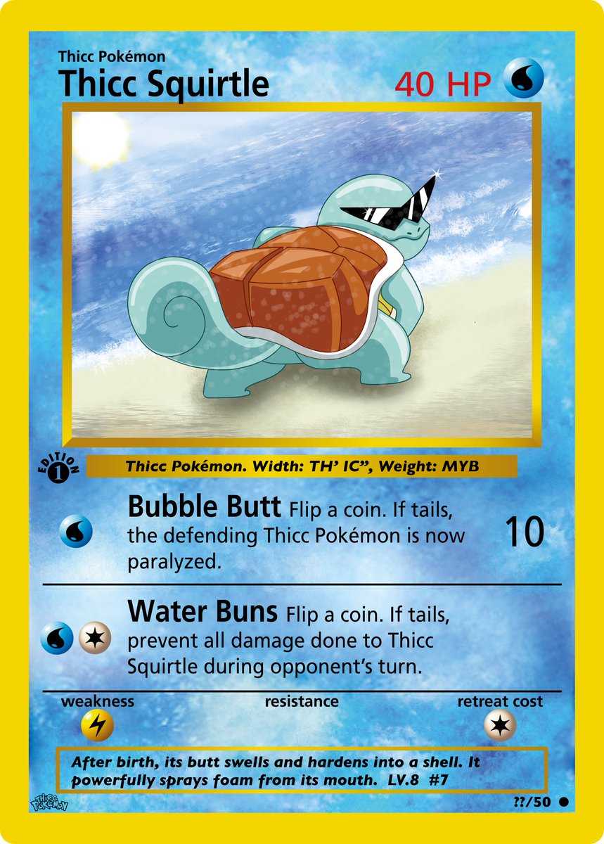all thicc pokemon cards Thicc Pokemon Fan-Art Cards main image 1