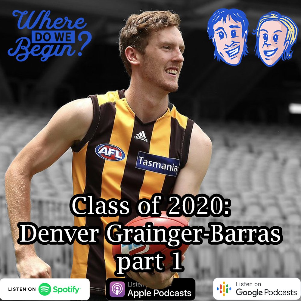 🚨NEW EPISODE🚨

😊 w/ <a href="/DenverBarras/">Denver Grainger-Barras</a>

👉bit.ly/ClassOf2020Spo…👈
👉bit.ly/ClassOf2020App…👈

✍️ Where Do We Begin when describing hopeful Hawthorn hero Denver Grainger-Barras? 

🚨SUBSCRIBE, SHARE, SUPPORT🚨