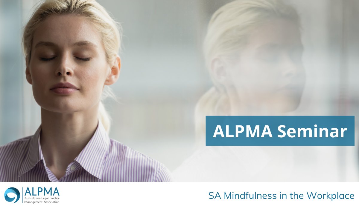 #ALPMA_SA - Amanda Goodfellow, Founder of Agile Mind, presents a mindfulness and meditation session on Thursday 18th March in #Adelaide. The session will focus on improving mindfulness within a fast paced, high performance work environment.

Register: alpma.com.au/events/sa-mind…