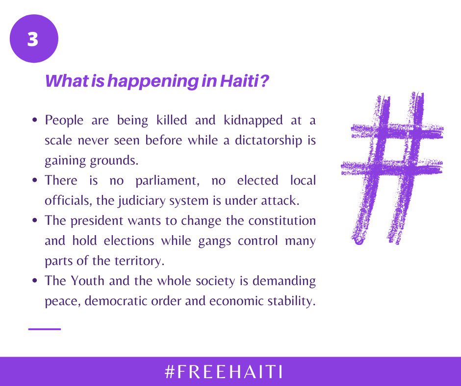LaFaarah's tweet photo. A summary of what is #FreeHaiti 🇭🇹 and how you can help! Thank you @emmadouyon 👌🏾🙏🏾. Please RT! https://t.co/85zPeVAcQx