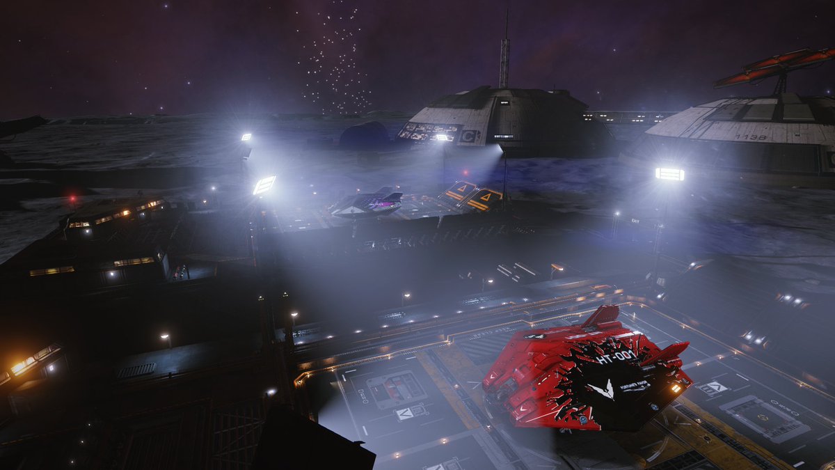 CMDRK10's tweet photo. Greetings from Eagle's Landing.

We tuck into this Frontier port for a short break and a few necessary repairs while checking the route to our next waypoint.

#HoneymoonTour
#FriendshipDriveCharging
#LetsJumpTogether https://t.co/M6rjkZ4uYp