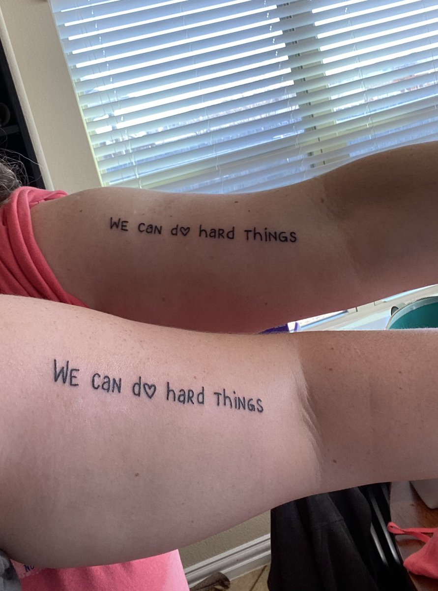 reafamily256's tweet photo. .@GlennonDoyle My best (and only) daughter and I got matching tattoos this week. https://t.co/7prdQ56GnC