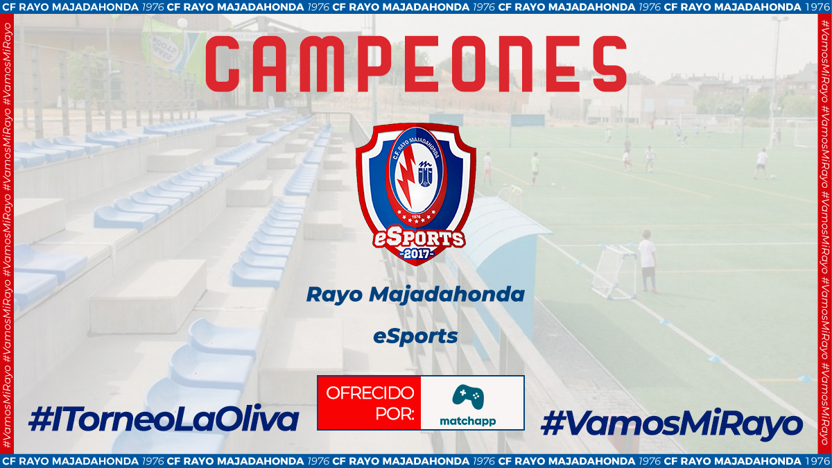 ✅ ¡SOMOS CAMPEONES DEL #ITorneoLaOliva! 

🎮 ¡Muchas gracias a <a href="/SDP_esports/">SD Ponferradina eSports</a>, <a href="/UDSanseEsports/">U.D. Sanse ESports</a> y a @LasRozaseSports por participar!

🙌¡Agradecer también a <a href="/MatchappeSports/">Matchapp eSports</a> su colaboración y a <a href="/ro_schez/">Ro.</a> 🎙️ su narración por hacer así mas ameno este torneo!

#VamosMiRayo ⚡️