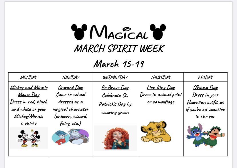 Hey <a href="/StPioDPCDSB/">St. Pio Catholic Elementary School</a> students - here’s a look at our Disney Spirit Week!  “Sometimes the smallest things take up the most room in your heart ❤️.” -Winnie the Pooh