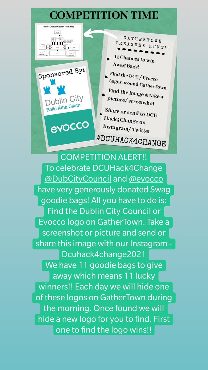 DCU Hack4Change tweet media