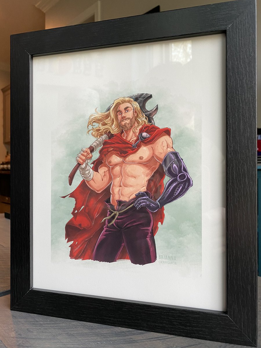 RT @JPG_Rising: Thor is looking GOOD in his new frame! Love this @BriannaCherry artwork!! https://t.co/C4IXRLKELD