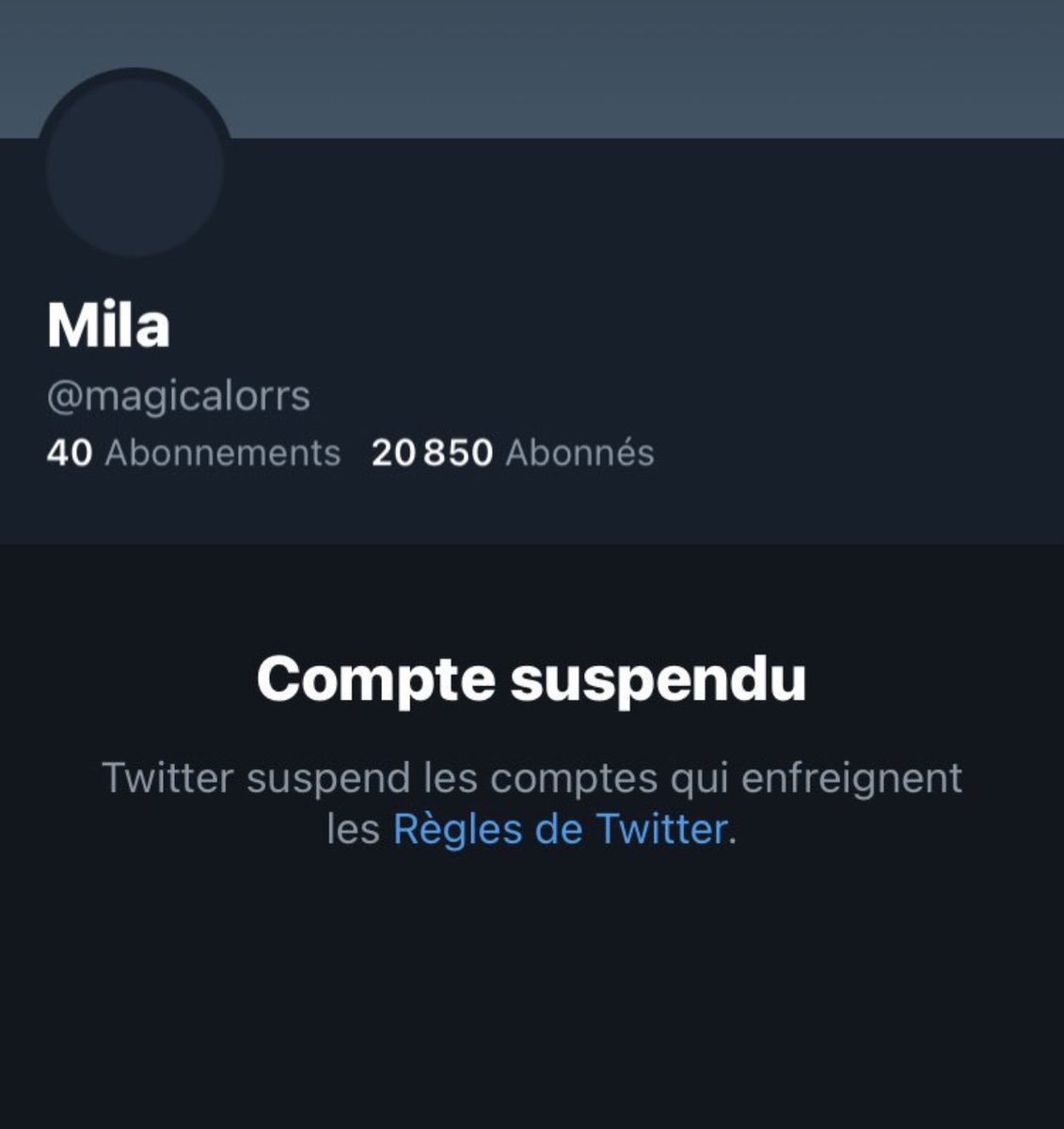 cbtvmedia's tweet photo. 👨🏾‍💻🇫🇷 Info : Le compte #Twitter de #Mila a été définitivement suspendu pour #harcèlement. La jeune fille n’est pas autorisée à revenir sur le réseau #social, même avec un nouveau #compte.

(Le Point) #Mila https://t.co/9h6QZaMNDR