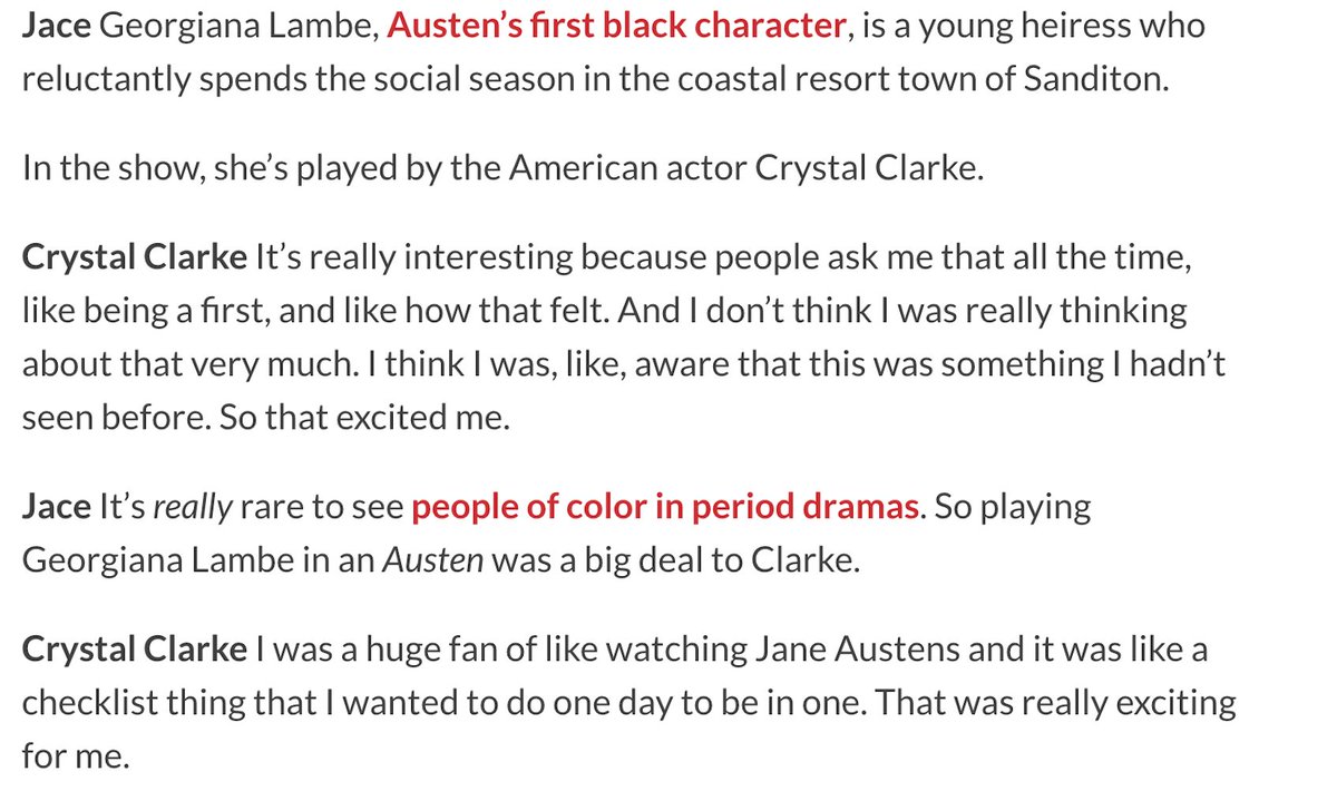 SanditonSister2's tweet photo. Part of Ep 3 podcast. 

#CrystalClarke explained since none of the writing staff was black she had to do extra work to make sure #Sanditon's Miss Lambe felt authentic.

#SusanneSimpson ”How can we bring black writers into the writers room? We need to engage with our UK partners.” https://t.co/Gw7l4dINlL