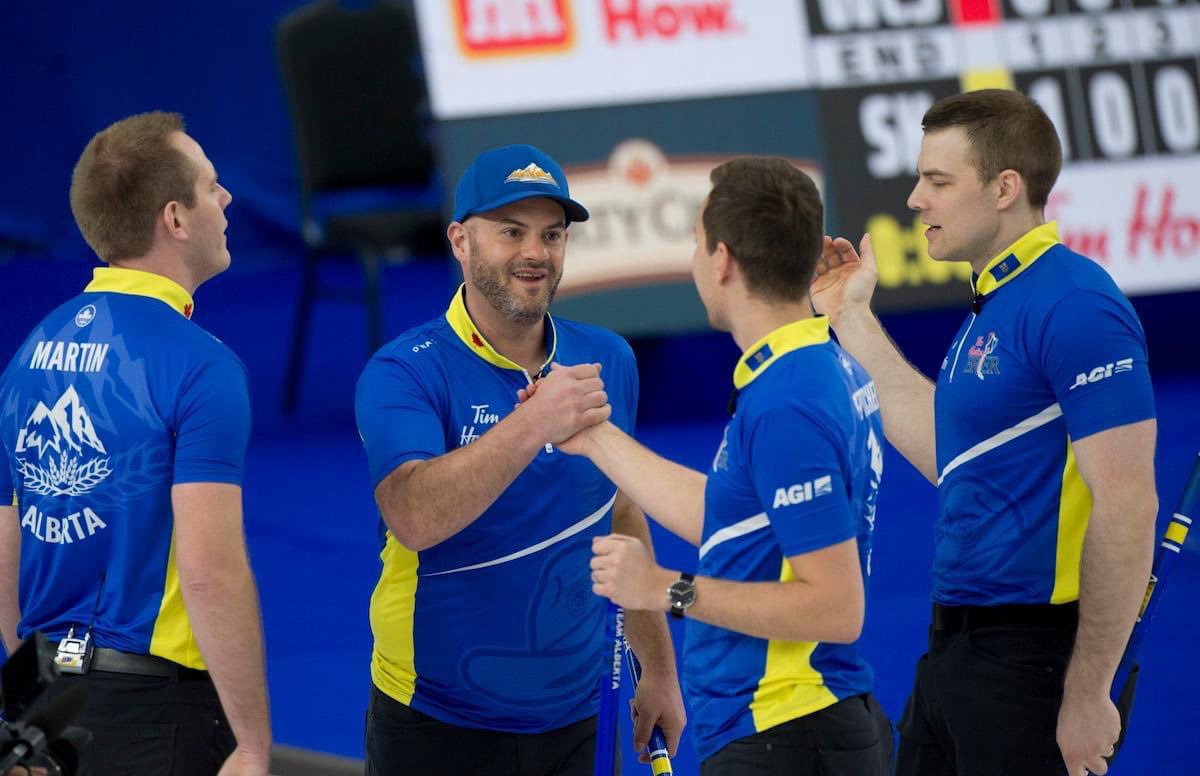 TeamBottcher's tweet photo. 1hr to go

This train ride is possible because of the commitment of these fine companies—THANK YOU 🙏

@SpartanControls 
@MatsUnlimited 
@GoldlineCurling 
@CanadaAction 
Deuce Vodka 
Celco 

#StillRollin #Brier2021 

📸 Michael Burns Jr. https://t.co/hqE1Eek1uf