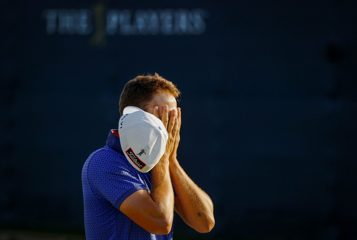 ThePlayers's tweet photo. When it all sinks in. https://t.co/3JPAiYk78n