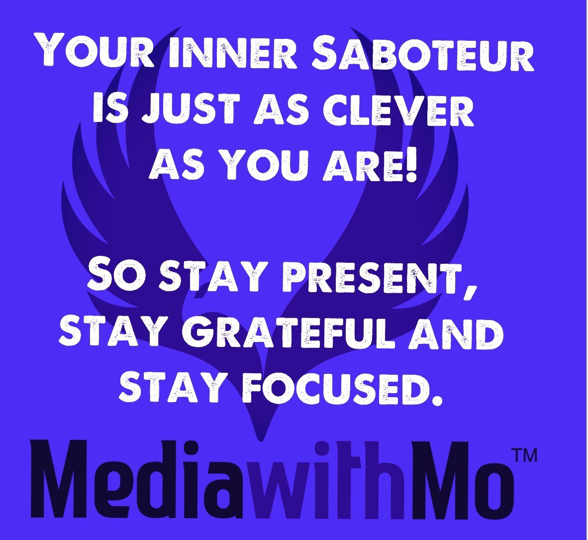 _mzmo_'s tweet photo. Our inner saboteur is always laying in wait to chip away &amp; remember, it’s as clever as you are! So stay focused, stay grateful &amp; stay present. Make a conscious choice to not to give in.

Stay Safe &amp; MOST of all stay Creative! 

#innersaboteur #entrepreneur #smallbusinessowner https://t.co/E6OKhj87Jp