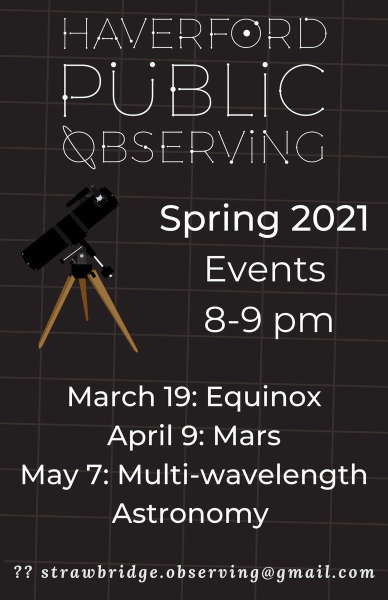 Here is our full schedule for the Spring 2021 semester!