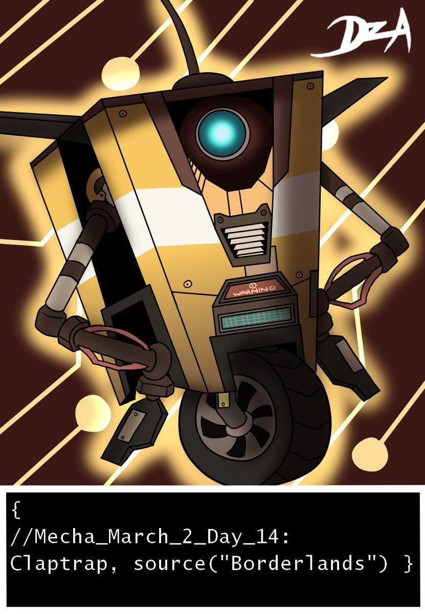 ZachmanRockfan's tweet photo. Mecha March 2 Day 14: Claptrap

Here's a sassy trapezoid. XD

#MechaMarch2 #drawingchallenge #digitalart #digitaldrawing #robot #claptrap #borderlands #claptrapborderlands #borderlandsclaptrap #ArtistOnTwitter https://t.co/dOTrE8zqFM