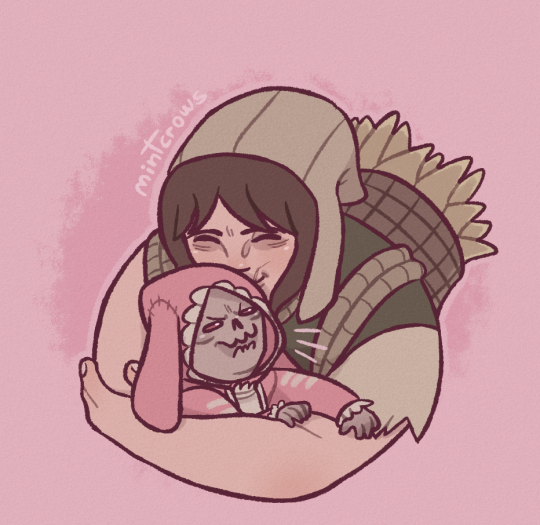 Loudwindow's tweet photo. Victor wearing Feng Min's bunny hoodie based on art by @mintcrowss 🐰 https://t.co/Kxcg6ZXlbB