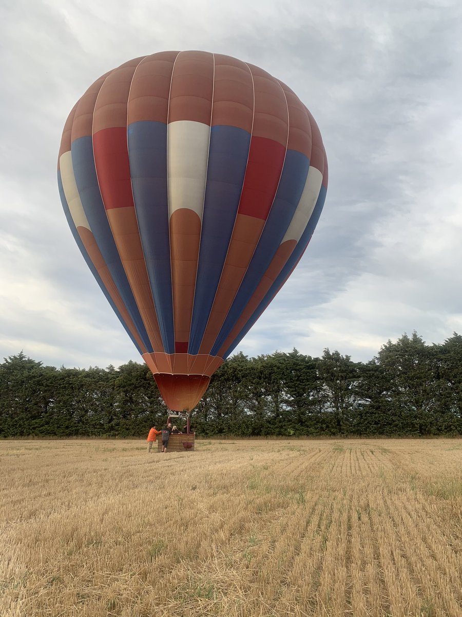 It is not very often you start your Monday morning by seeing a balloon landing on your stubble paddock. And get a free ride with your boys to see the farm from the air above #superlucky @ballooningcanterbury you made our day #thankyou