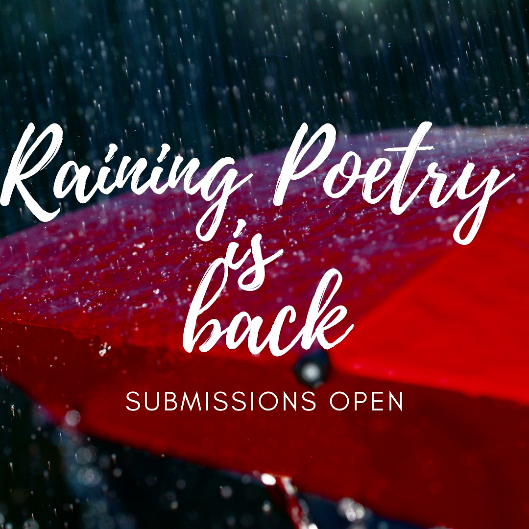 Raining Poetry in Adelaide is now open for submissions! We can't wait to read your wonderful poems!

Submissions close on the 9th of April

#poetry #poetryfestival #rainingpoetryinadelaide #submissionsopen #writing