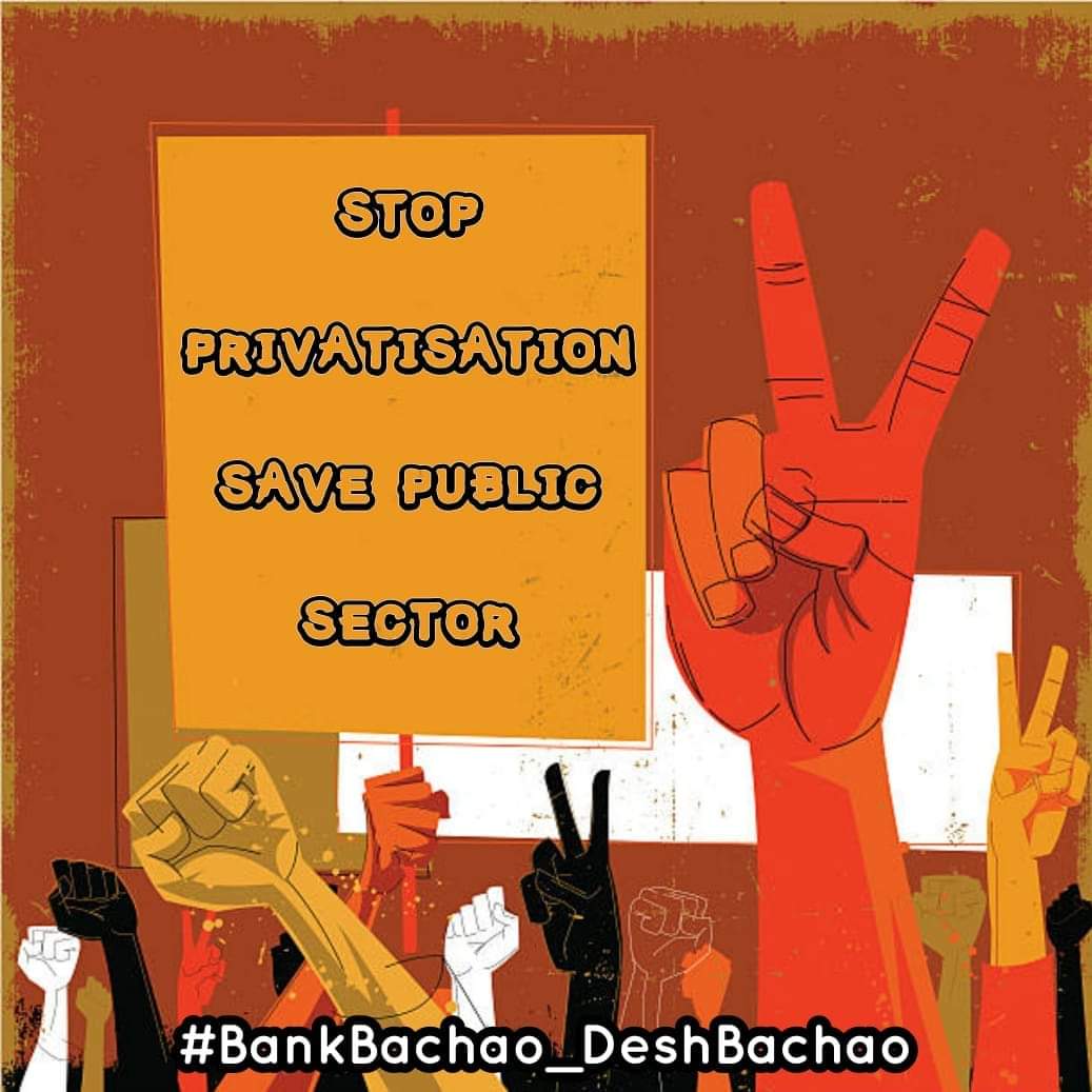 #BankStrike 
#StopPrivitisationofBanks 
#StopPrivatisationOfPSBs 
#BankBachao_DeshBhachao