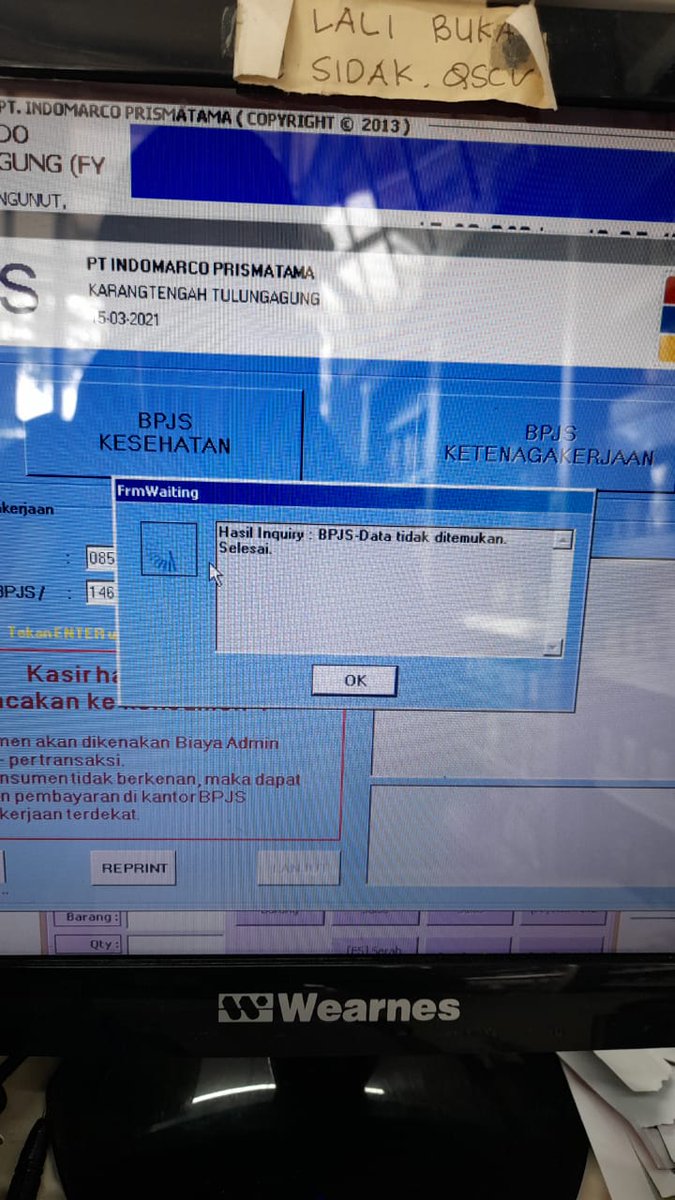 _nedd_'s tweet photo. @BPJSTKinfo Ijin bertanya, saya hendak membayarkan pmi bpjs ketenagakerjaan kakak saya. Saya sudah mencoba ke atm bri, teller bank bni, teller bank bri dan juga indomart dengan membawa kode billing (yang tertera di gambar), namun tetap tidak bisa. Jadi saya harus bayar kemana ya? https://t.co/aQ9rK3SwqA