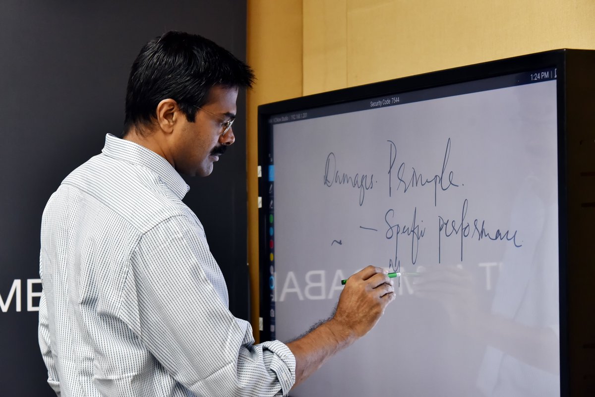 iimaepgp's tweet photo. A glimpse of an interactive session of "Business Negligence, Liability and Law" conducted by Prof. M P Ram Mohan for the IIMA's ePGP students.

#ePGP #VirtualMode #eLearning #IIMAhmedabad #ProfMPRamMohan #BNLL

For more details: https://t.co/fk9kV8zwot https://t.co/oZCyEdMOny