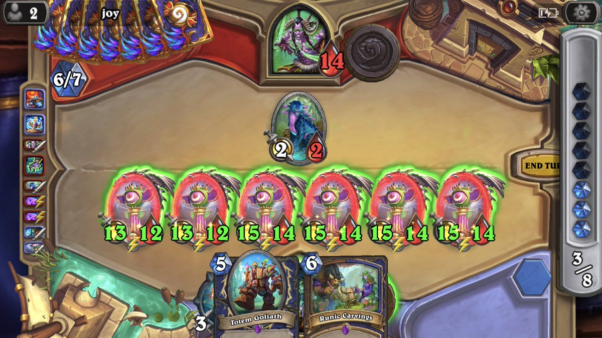fnkalchemist's tweet photo. @PlayHearthstone almost thought I was playing battlegrounds I could definitely see a possible nerf in the future https://t.co/uYyGtt2mhh