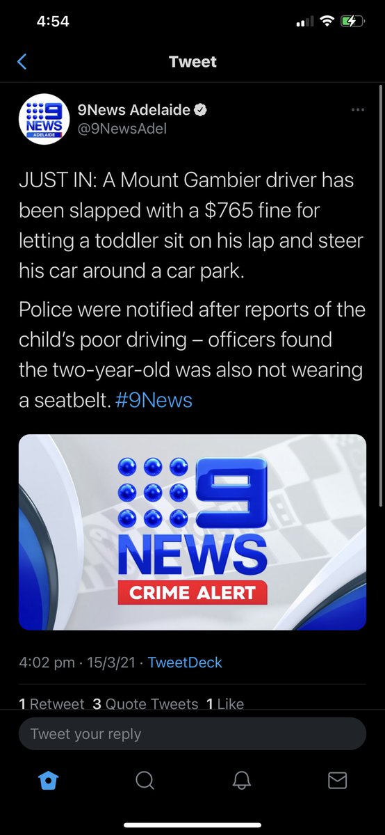 Tuxy81's tweet photo. The kidโs only two and trying his/her best, give me a break! #poordriving https://t.co/8aEXkAq3cY